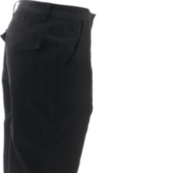 NWT LISA RINNA COLLECTION CROPPED TWILL PANTS BLACK 8 - Picture 4 of 10